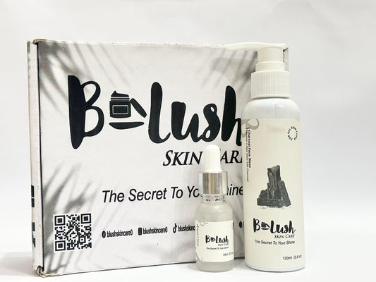 Blush Skincare Charcoal whitening Facewash & whitening Serum